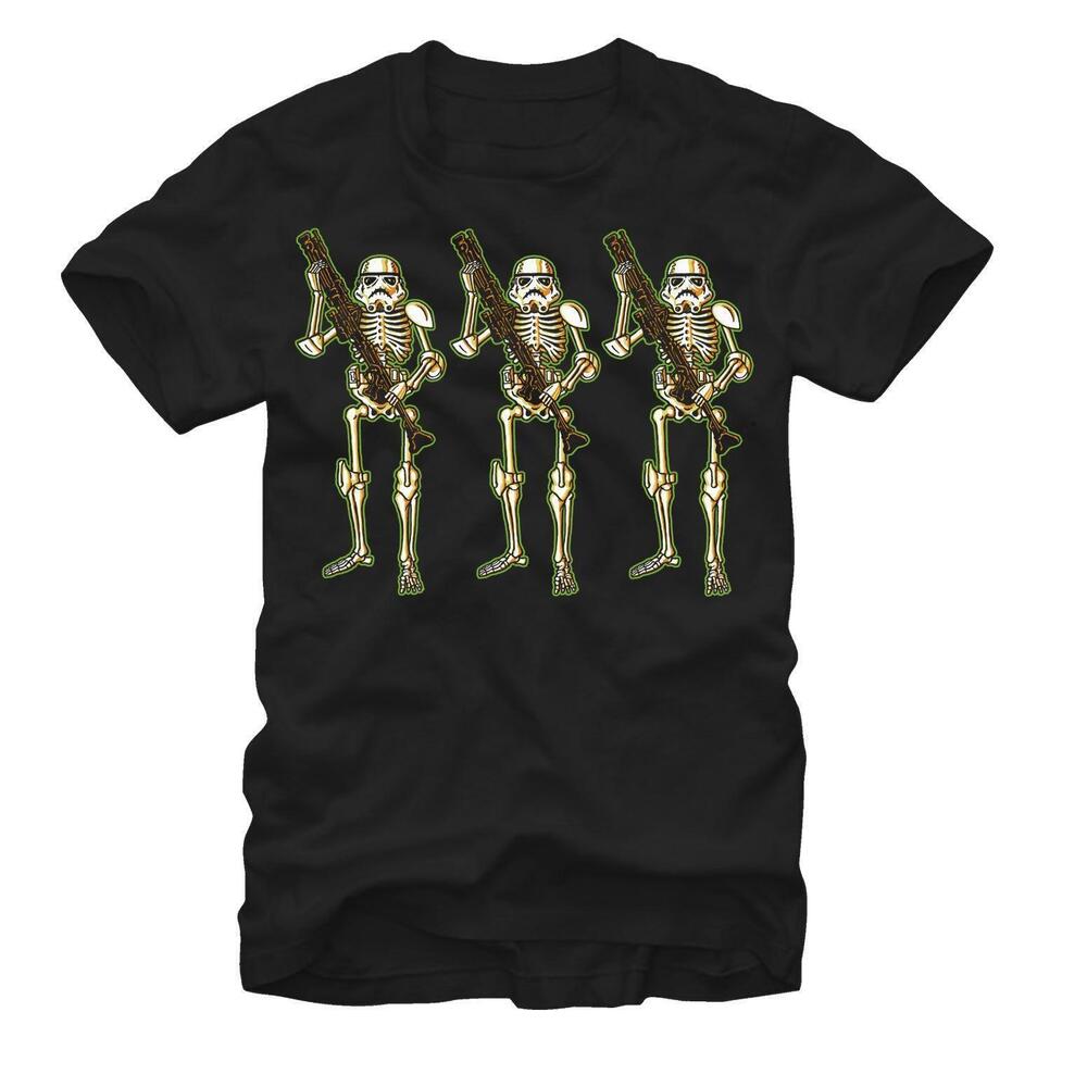 Mens Star Wars Halloween Stormtrooper Skeletons Tshirt